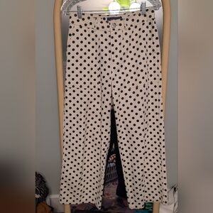Who What Wear Polka Dot Wide-Leg Pants